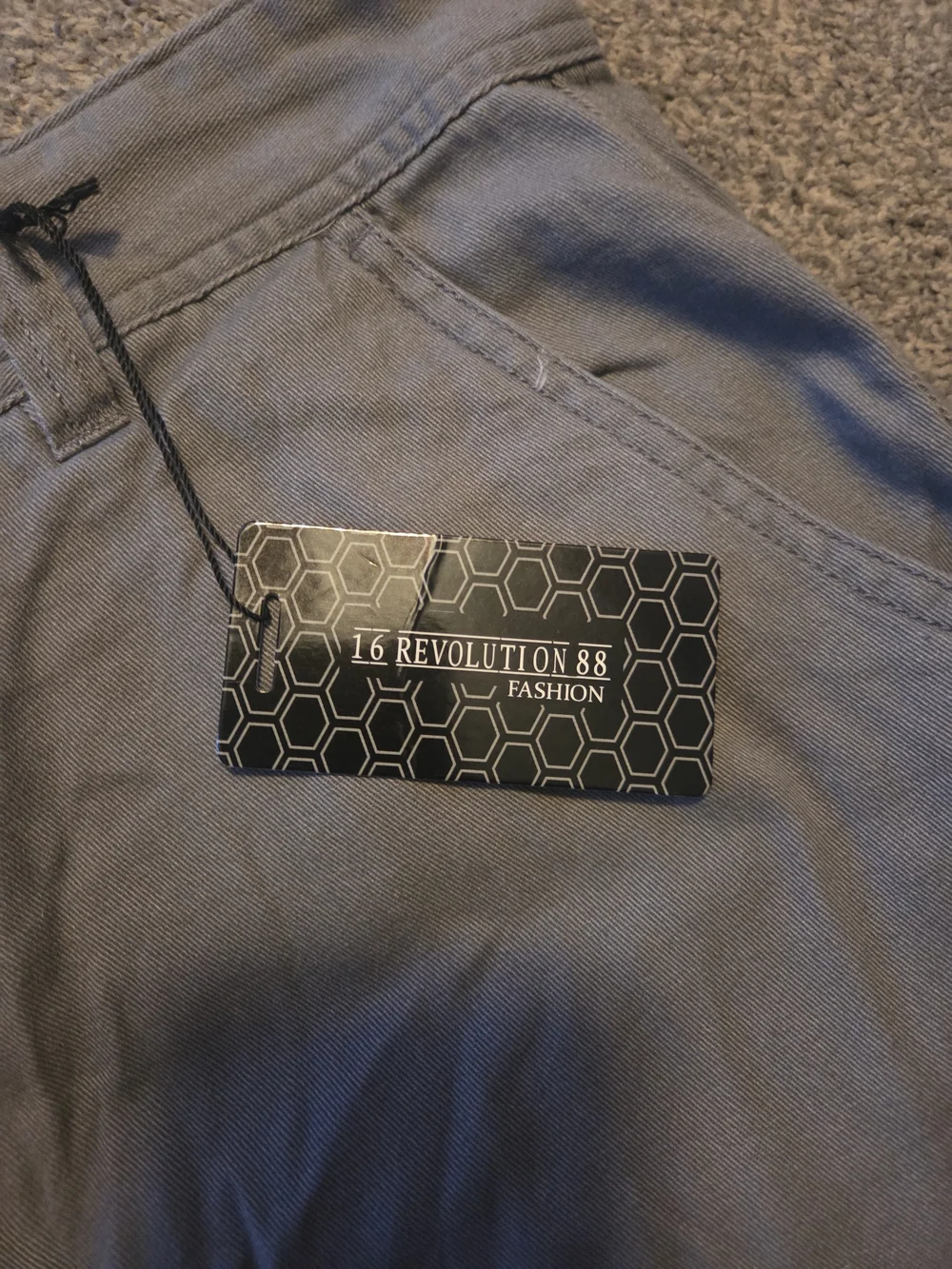 Revolution Men's Gray Cargo Shorts with Utility Pockets